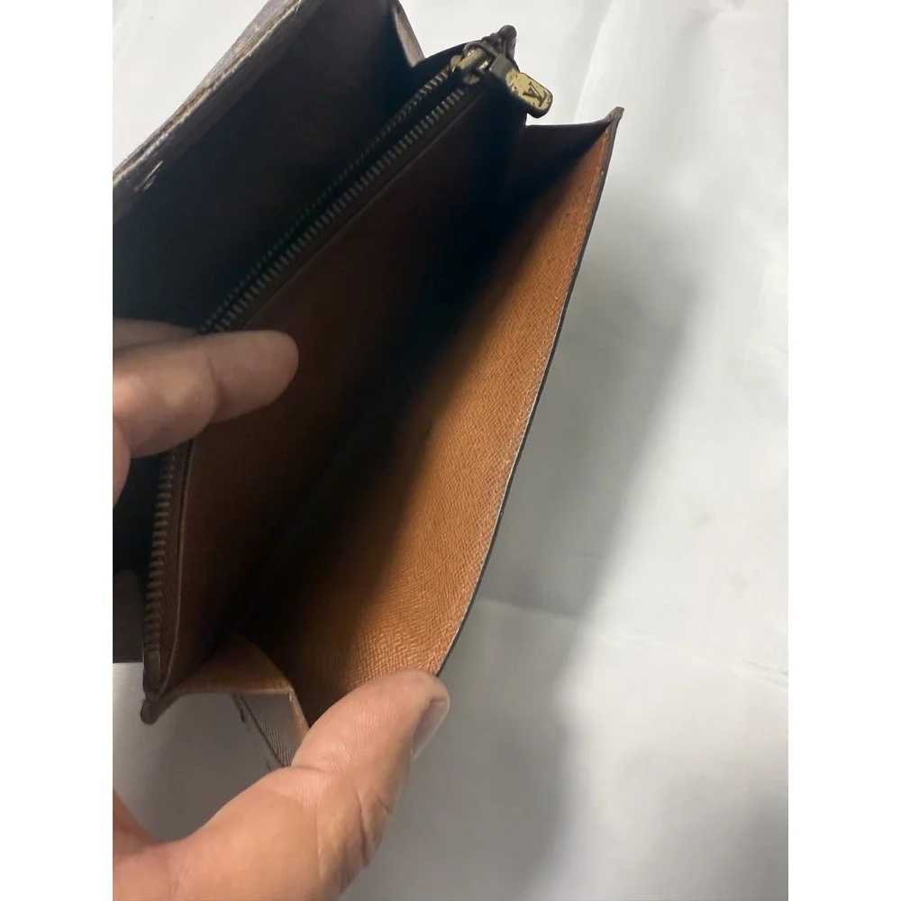Louis Vuitton M61734 Monogram Canvas Long Wallet in‎ Brown